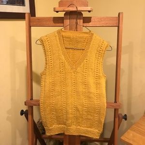 handknit vintage sweater vest